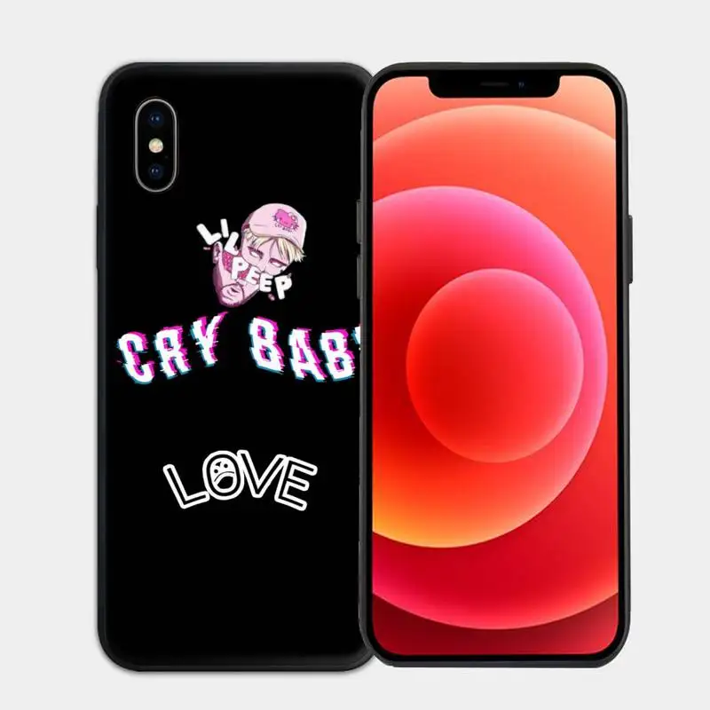 

Lil Peep Hellboy Love Silicone Phone Case for iphone 6s 7 8 plus xr xs 11 12pro max mini case