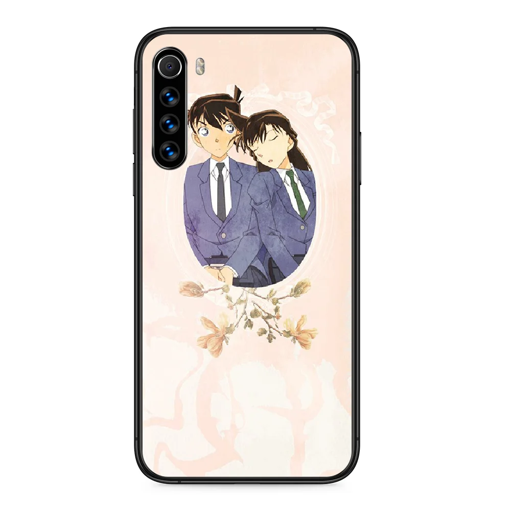 Чехол для телефона Detective Conan Xiaomi Redmi Note 4A 4X 5 6 6A 7 7A 8 8A 4 5A 8T Plus Pro Черная задняя крышка
