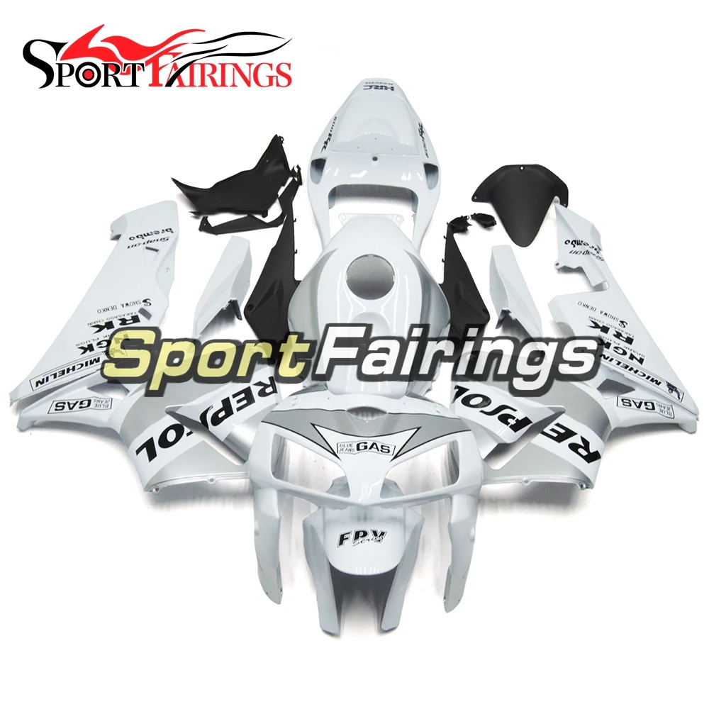 

Repsol White Silver Full Fairing Kit For Honda CBR600RR F5 2005 2006 05 06 CBR 600 RR ABS Injection Motorcycle Cowlings US Stock