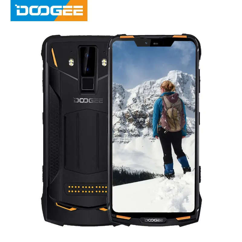 Перейти на Алиэкспресс и купить Смартфон DOOGEE S90 Pro, IP68, упрочненный, 6,18 дюйма, 12 В, 2 А, 5050 мА · ч, Helio P70, 8 ядер, 6 + 128 ГБ, 16 + 8 Мп, Android 9