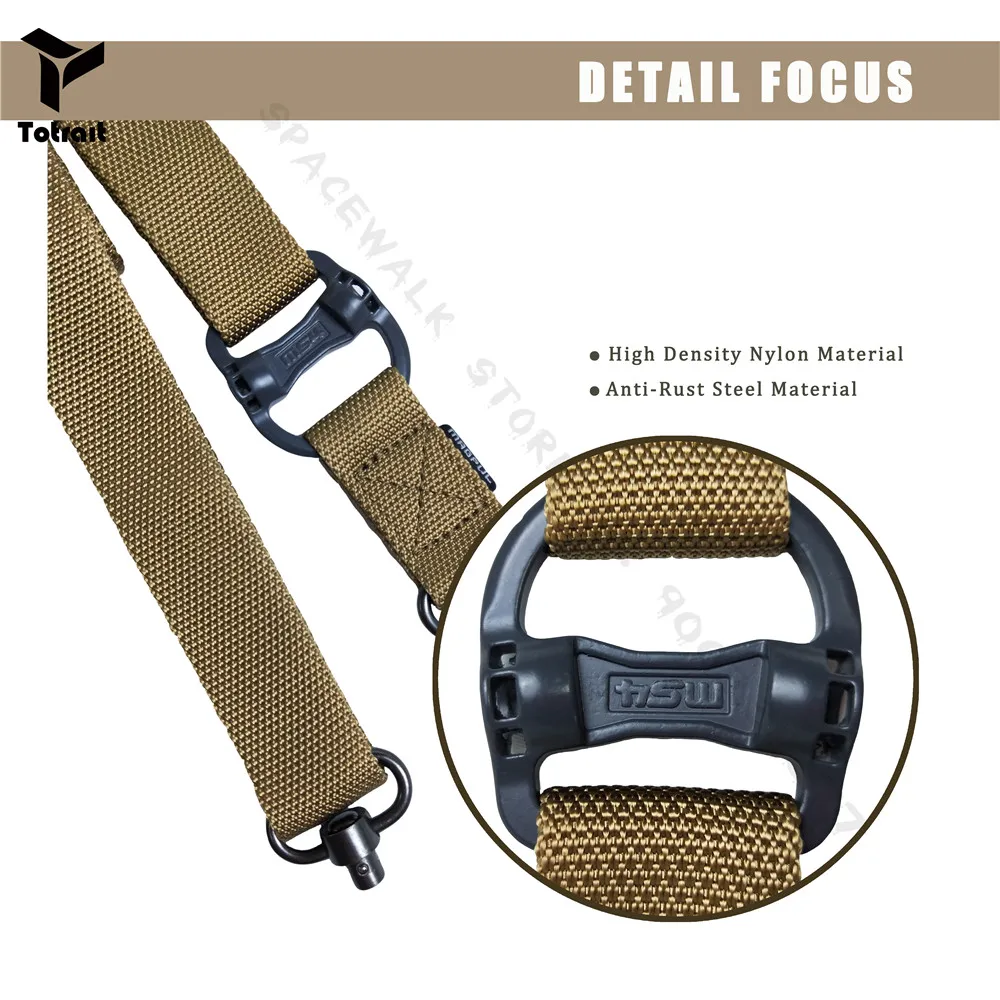 MS4 Тактический трос Миссия Регулируемый два 2 точки винтовочный пистолет слинг