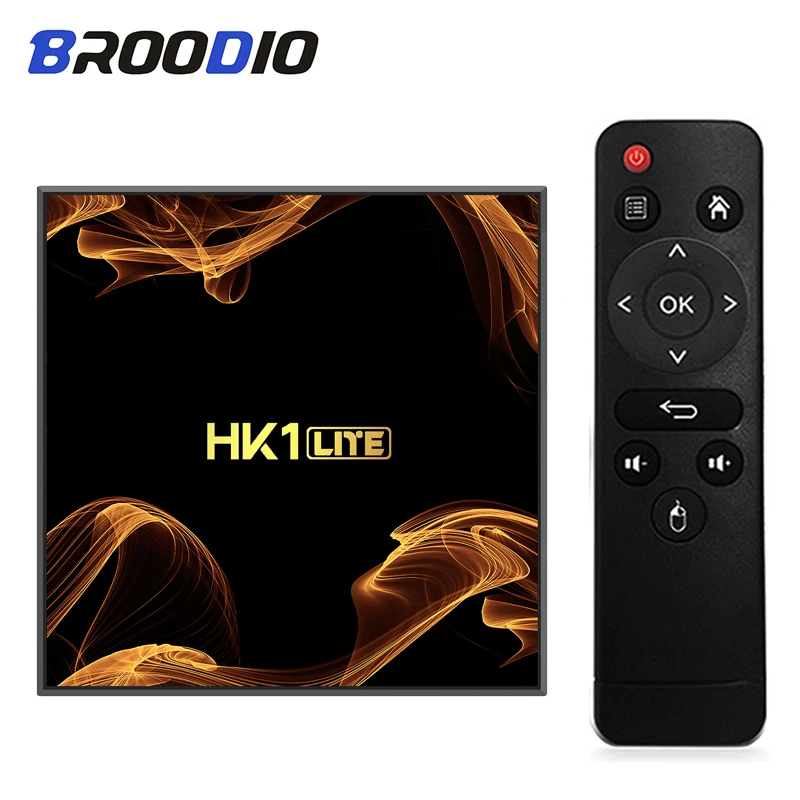 

HK1 LITE Android TV BOX Android 9.0 Smart TV Box RK3228A WIFI 2.4G 4K 3D Quad Core WiFi 4K Media Player Set Top Box PK X96 Mini