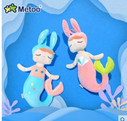 Новинка 2020 плюшевые игрушки metoo ангела Русалка рыба куклы для девочек плюшевая