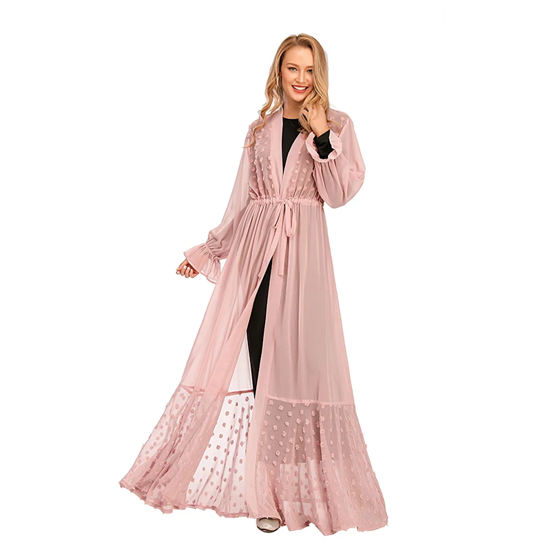 

New Arrival Muslim Ladies Abaya Lovely Kaftan Dress Turkey Hijab Abayas Islamic Clothing Cute Design