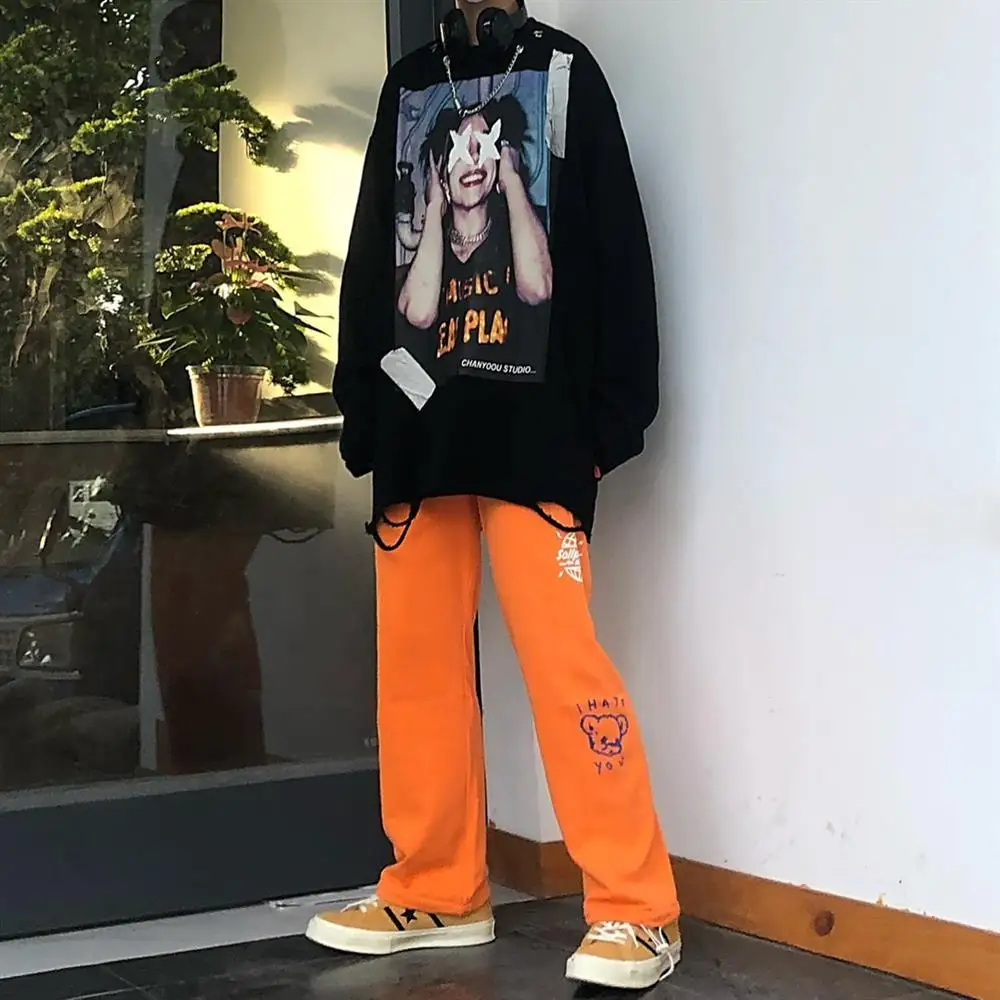 

Print Vintage Sweater Men's Oversized Hoodies Men Clothes Fashion Couple Lovers Clothing Designers Pullover Streetwear Women