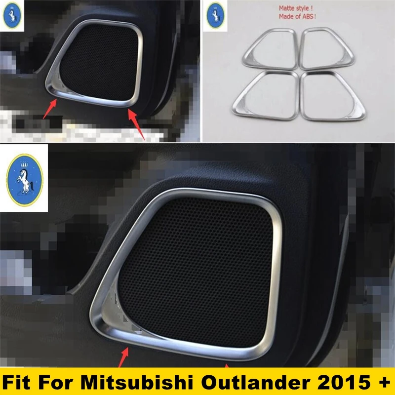 

Автомобильные аксессуары Yimaautotrims, дверные стерео аудио звуковой динамик, литьевая крышка, отделка 4 шт. для Mitsubishi Outlander 2015 2016 2017