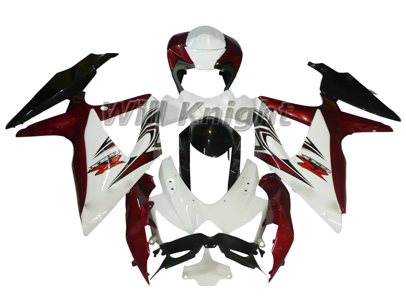 

ABS Injection Plastic Bodywork Fairing Kit for Suzuki GSXR600 GSXR750 K8 2008 2009 2010 Black