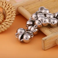 10pcs round magnetic clasps for bracelet necklace making fasteners clasp buckle jewelry connector findings accessories supplies