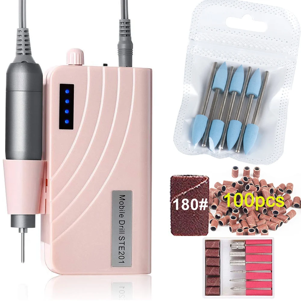 Электрический Фрезер для ногтей фрезер маникюра и машина набор 30000 об/мин