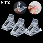 Кристаллический зажим для наращивания ногтей, 1 шт., акриловый Гель-лак для наращивания пальцев, фиксирующая форма для УФ-лампы, инструмент для маникюра #972