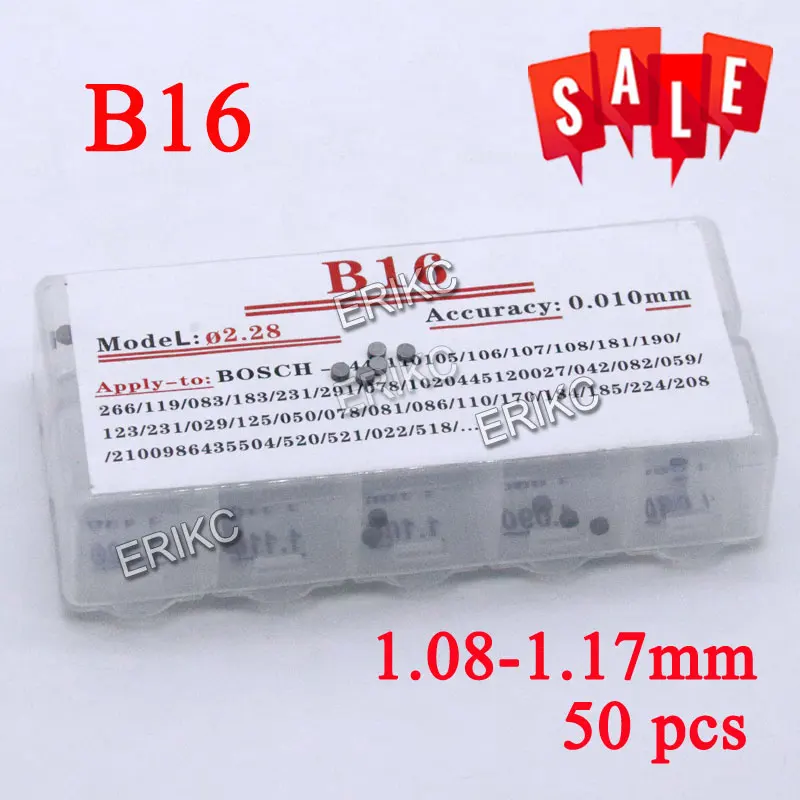

ERIKC Adjusting Shim B16 Size: 1.08-1.17mm Common Rail Injector Gasket Washer Grinding Tools