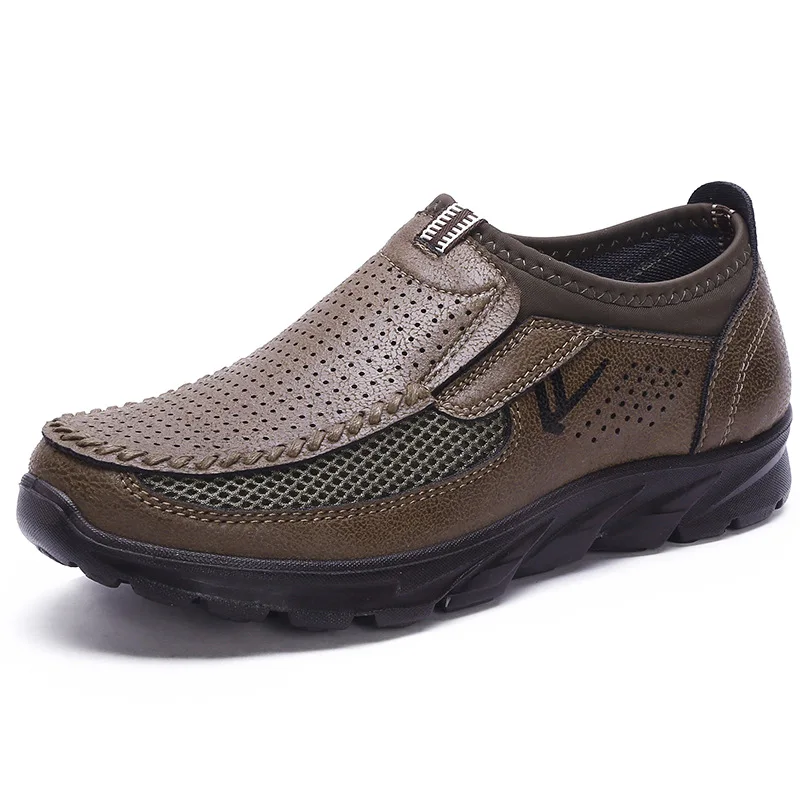 Casual Lace Up Shoes Men Leather Walking Boat Shoe Loafers Moccasins Flats Luxury Brand Hot Sale Fashion 219 | Обувь
