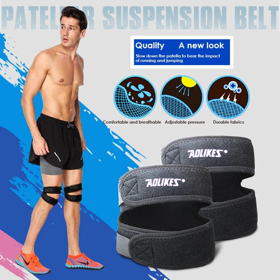 

1PCS Elastic Patella Support Kneepad High Quality Basketball Volleyball Knee Pads Kneecap Protector Rodilleras Knee Support -40