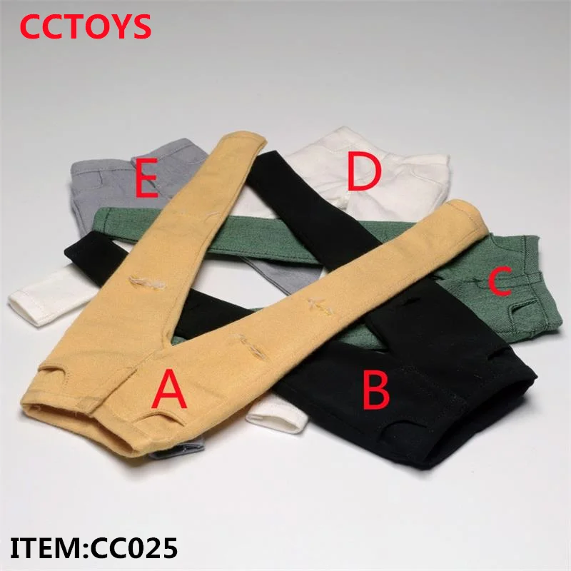 

CCTOYS 1/6th CC025 Female Soldier Casual Ripped Slim Jeans Pants 5 Colors For 12inch Figures Accessories