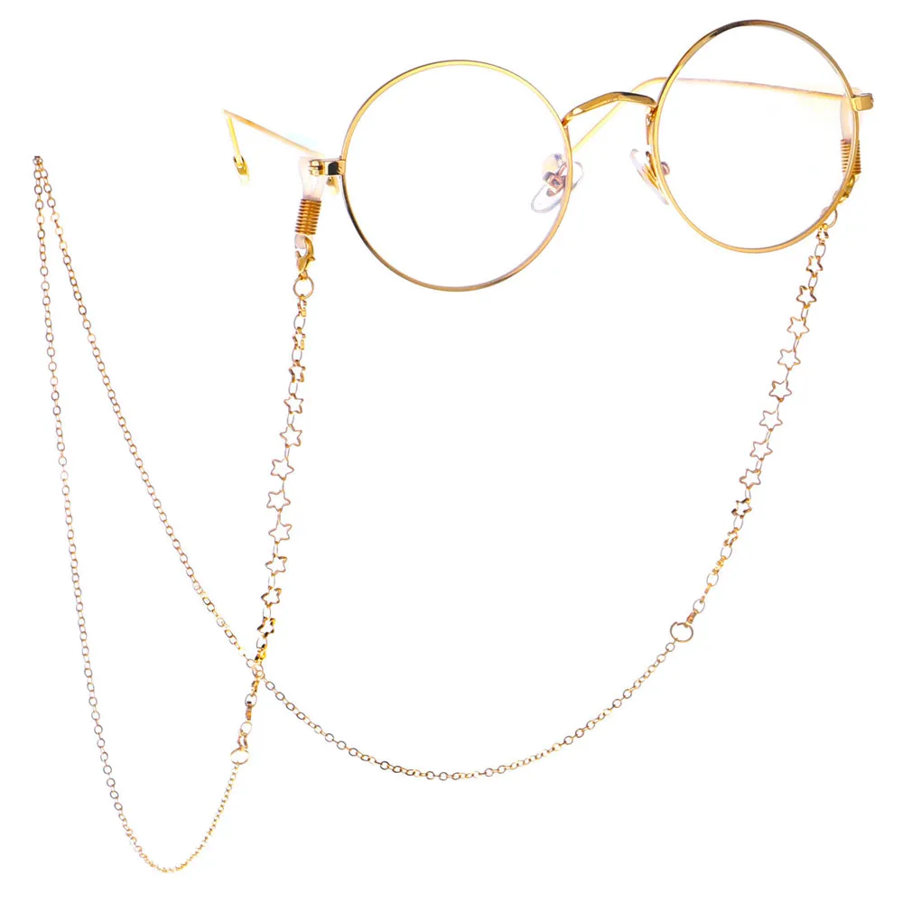 1 шт. цепочка для очков в форме звезды и Луны | Аксессуары одежды