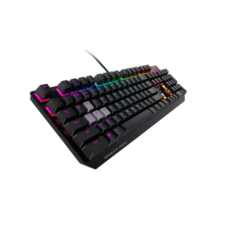 Клавиатура ASUS ROG Strix Scope Cherry MX red silent проводная игровая RGB подсветка USB аллюминивая