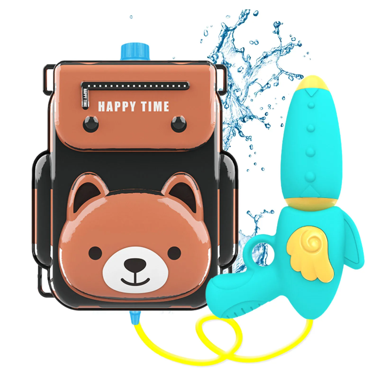 Игрушка-распылитель воды милый желтый медведь детский рюкзак Водяная бомба