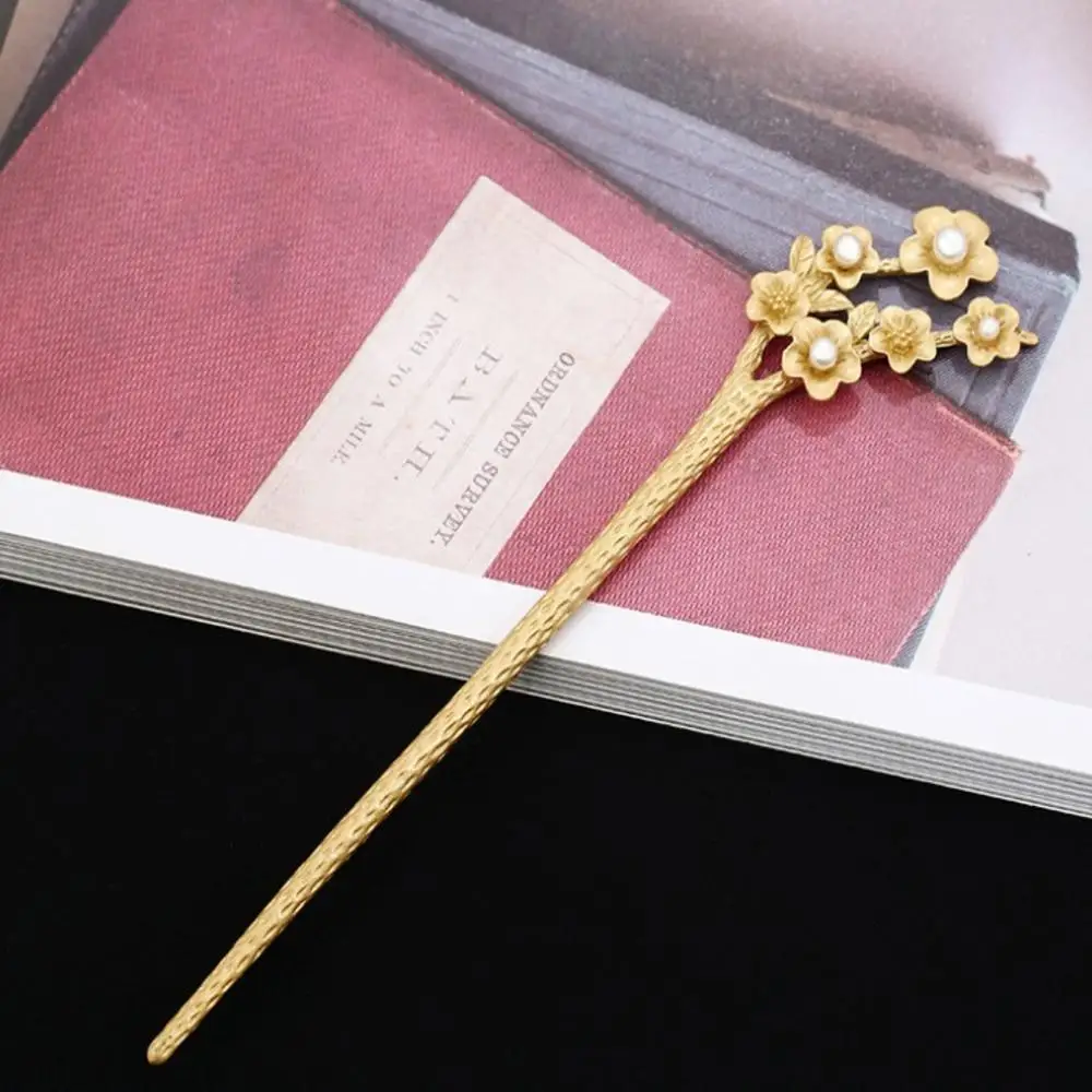 

Classical Hairpin Barrette Hair Accessories national wind headweard China Classical Style Flower Leaves Hairpins Hair Combs