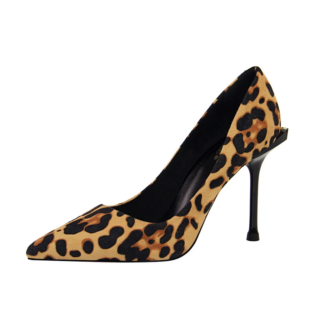 

Leopard High Heels Sexy Women Pumps Pointed Shoes Woman Heels Stiletto Lady Shoes Female Party Shoes Kitten Heels Classic Pumps