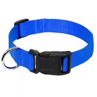 nylon pet dog collar heavy duty clip buckle cat collar for small medium dogs chihuahua red black blue purple pet supplies