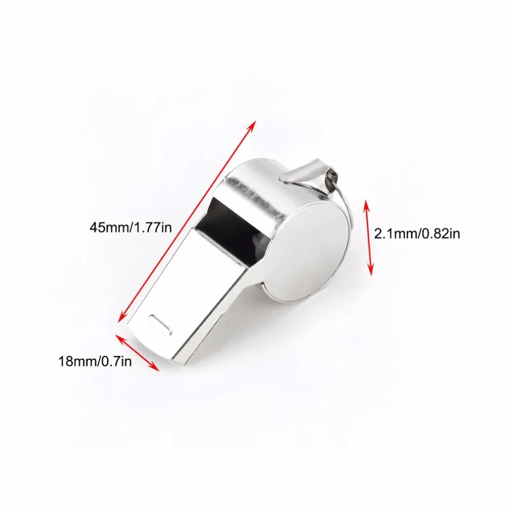 

Metal Stainless Steel Referee Judge Whistle Survival Emergency Tools Training Supplies Durable & Lightweight for Outdoor