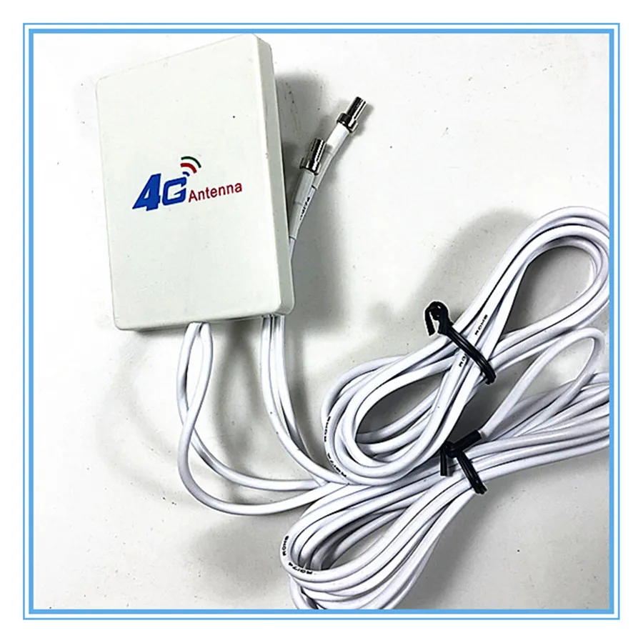 Внешняя антенна 3G/4G 28dbi SMA Male / CRC9 для маршрутизатора или модема Huawei ZTE 4G CPE с кабелем