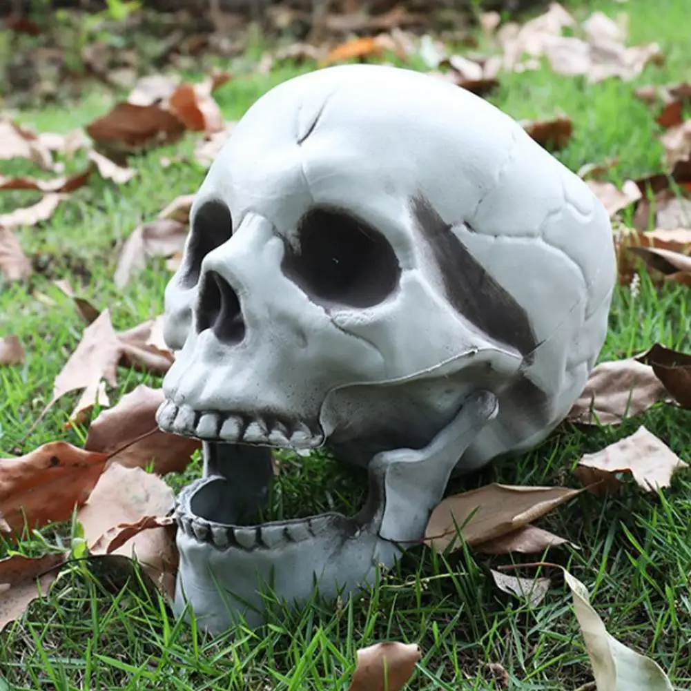 

5 Piece New Skull Decoration Halloween Horror Costume Dress Up Props Horror Skull Decoration Bar Secret Room Props