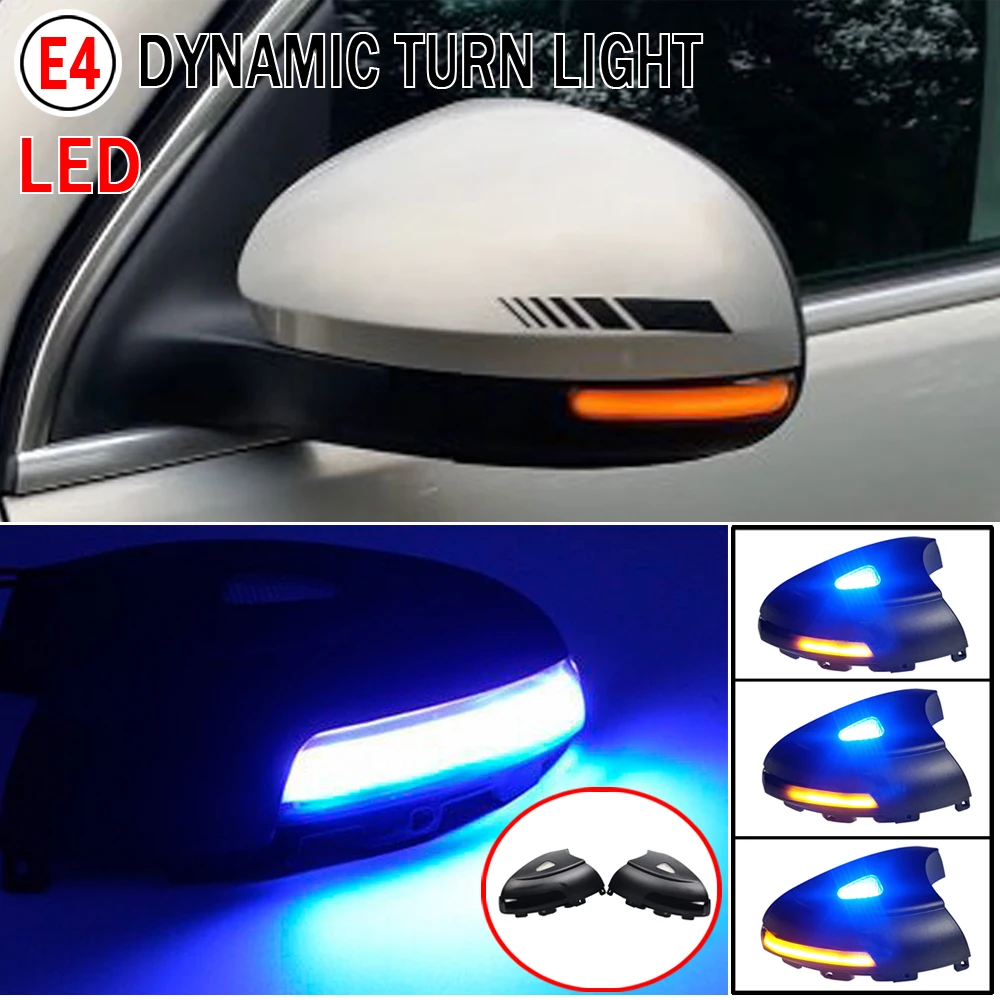 

For VW Sharan 2012-2015 Tiguan MK1 2008-2016 LED Dynamic Car Blinker Side Marker Turn Signal Lights Lamp Accessories