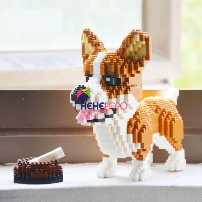 1237 шт. алмазные микро-блоки Corgi Keji модель среднего размера строительные блоки