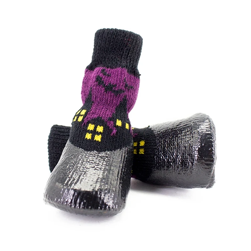 Водонепроницаемая нескользящая обувь для собак нескользящие носки снега и дождя