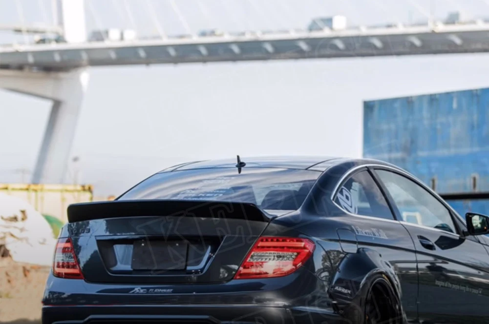 W204 фунта стиль C180 C200 C260 C300 углеродное волокно Автомобильный задний спойлер губа