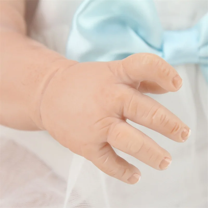 

55cm Rebirth doll Plastic Gril Rebirth Doll Reborn Realistic Silicone Vinyl Doll For Newborn Baby Playmate Plush As Child' Gift