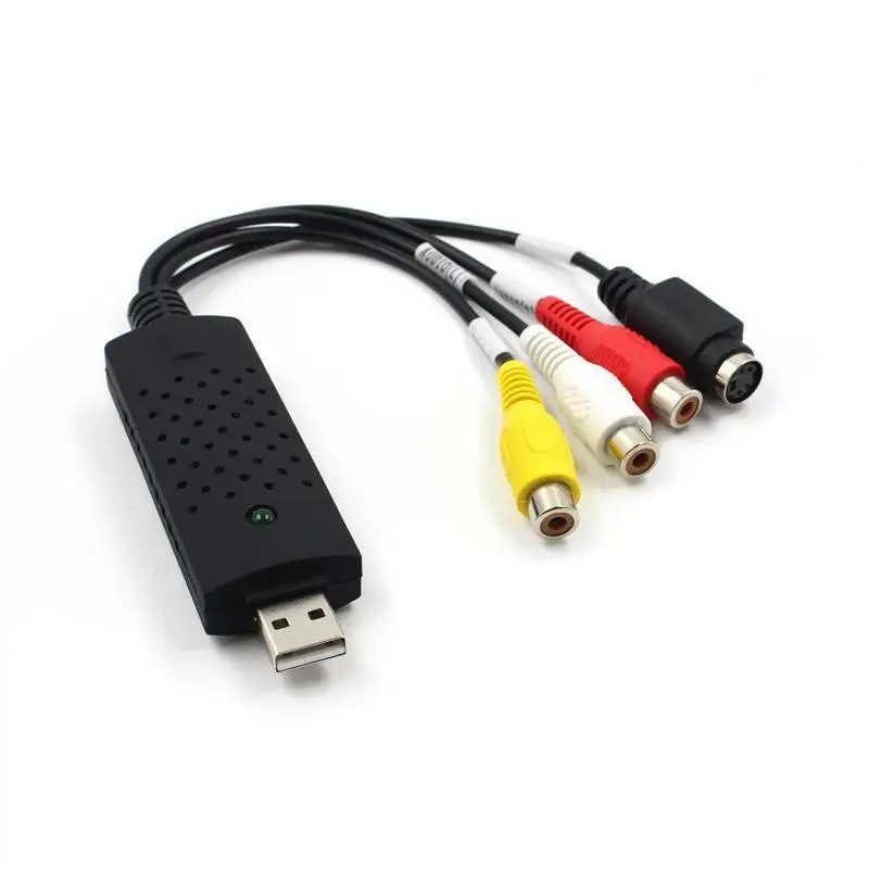 

USB 2.0 Video Capture Grabber Card adapter Chipset TV DVD VHS Audio Capture S- video USB Converter support Win7