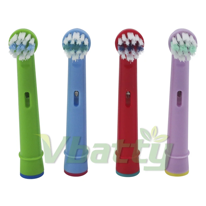 

1Set/4pcs 4 Colors For Children replacement electric toothbrush head for Oral B Pro4000/5000/6000