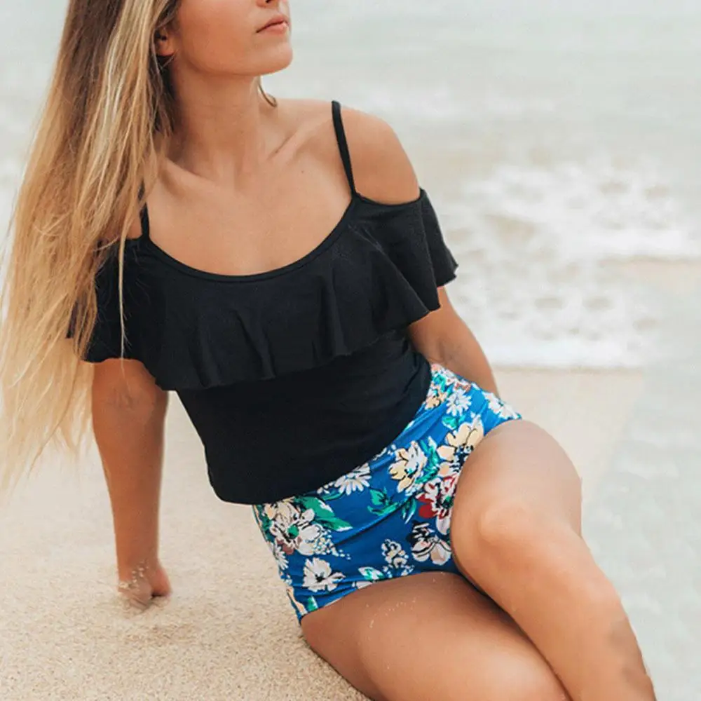 Женские сексуальные купальные костюмы из двух частей Бандажное бикини с пуш ап