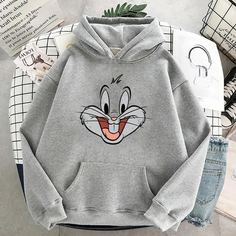 

Winter 2021 Harajuku Couple Sweatshirt Cute Cartoon Print Ladies Hoodie Korean Fashion Street Women Pullover Hoodie