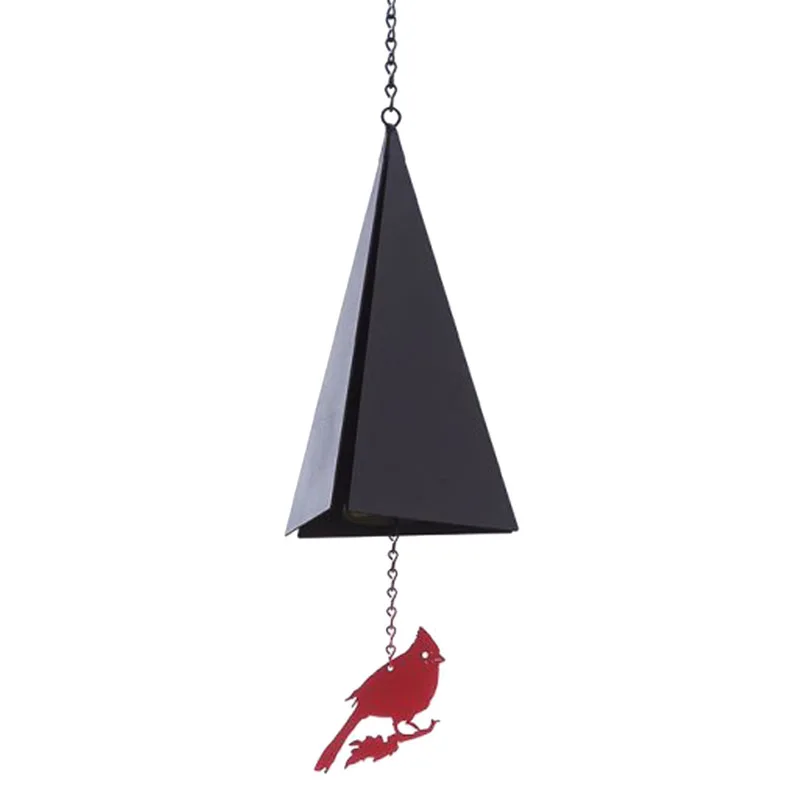 

Wind Chime Triangle Cone Red Bird/ Compass Pendant Soothing Melody Northland Triangle Wind Chime