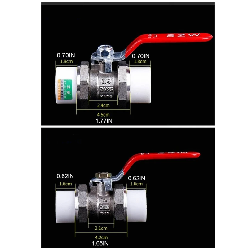

Brass Ball Floodgate Air Flow Control Switch Straight Quick Pipe Fitting Connector for Garden/Water Pumps/Water Pipes