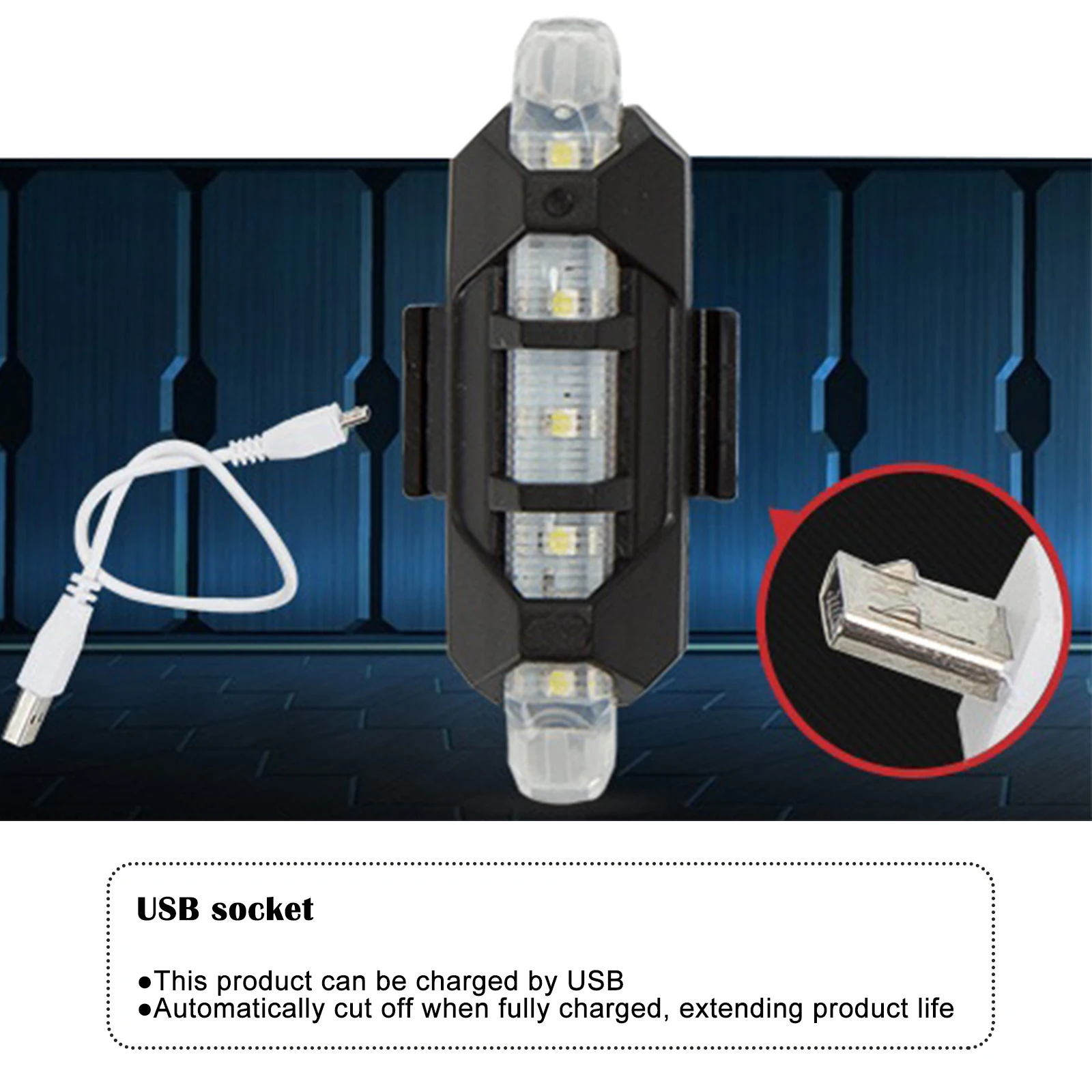 

USB charging safety warning Bike tail light 4 modes waterproof MTB bike LED light rear bicycle tail light bicycle accessories