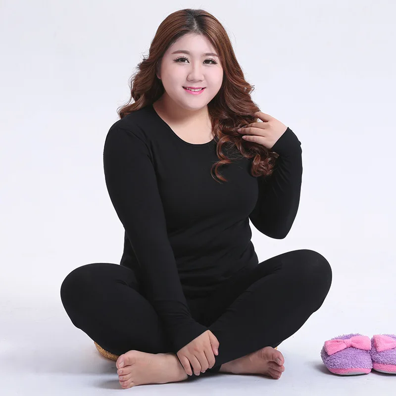 Women's Thermal Underwear Woman Winter Autumn Long Johns for Women Plus Size Thermal Underwear Suit Ladies Clothes 2 Piece Set