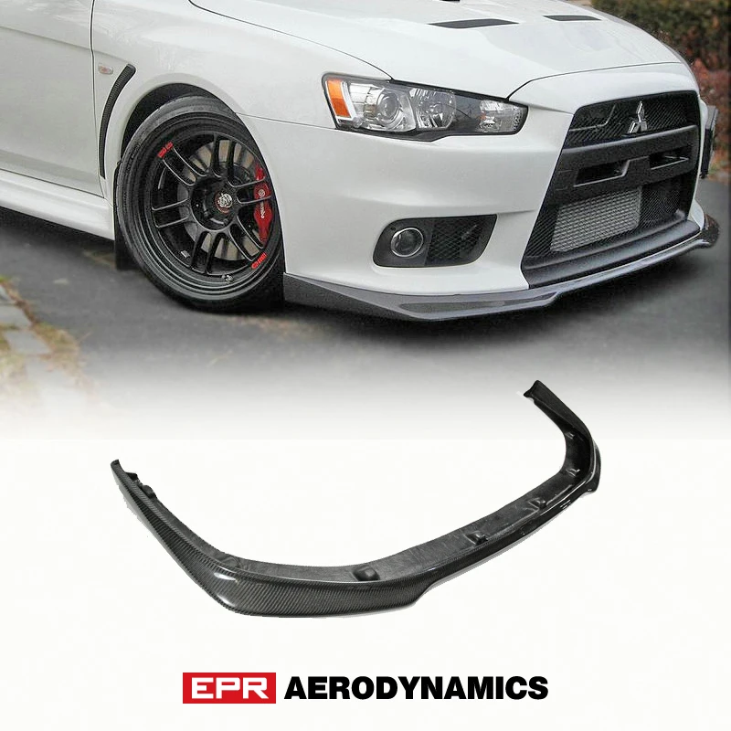 Автомобильные аксессуары EVO 10 Ralliart Стиль углеродное волокно Передняя губка