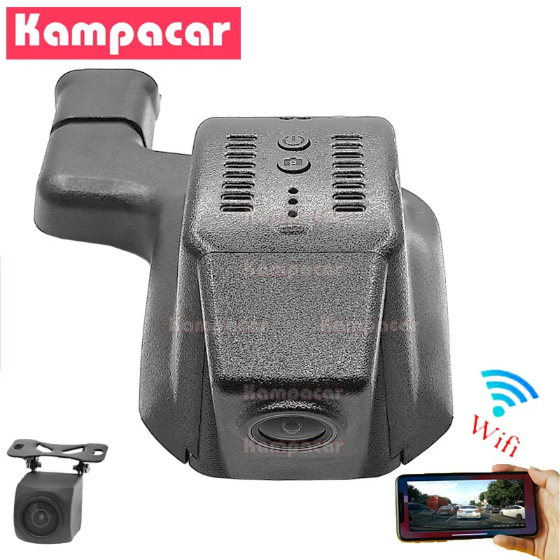 

Автомобильный видеорегистратор Kampacar, с двумя объективами, Wi-Fi, для Renault Kadjar Koleos, Nissan Murano, 82 мм, 4K, 2160P