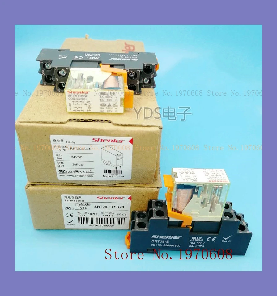 

Relay RFT2CO024L 24VDC and The base SRT08-E