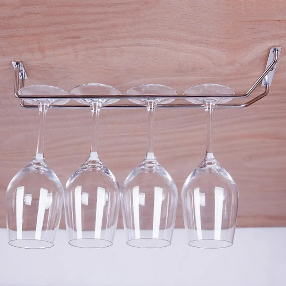 

40%HOTWine Glass Rack Stemware Cup Holder Kitchen Wall Mount Hanging Bar Pub Hanger