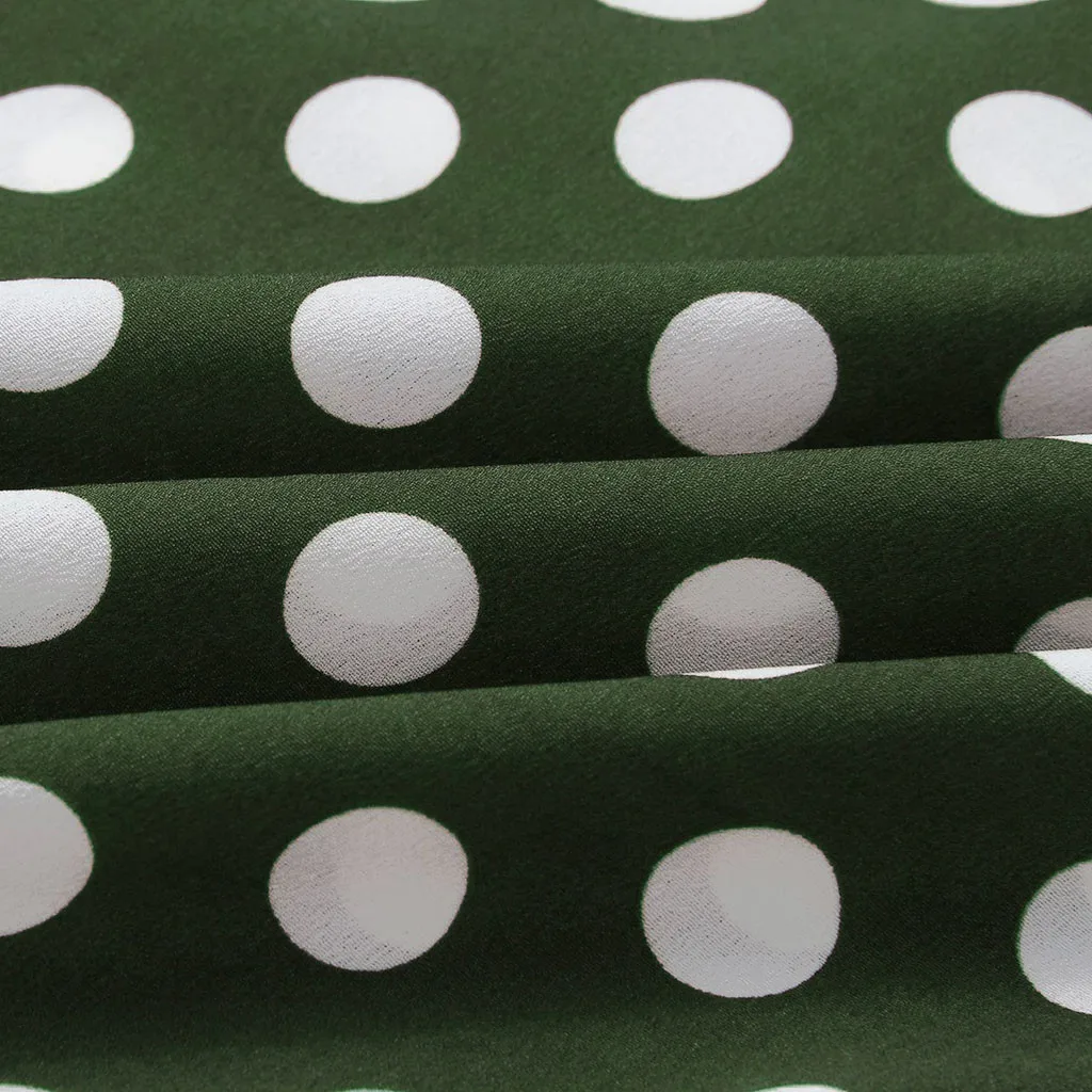 Женское платье в горошек длинное вечернее богемном стиле с винтажным принтом