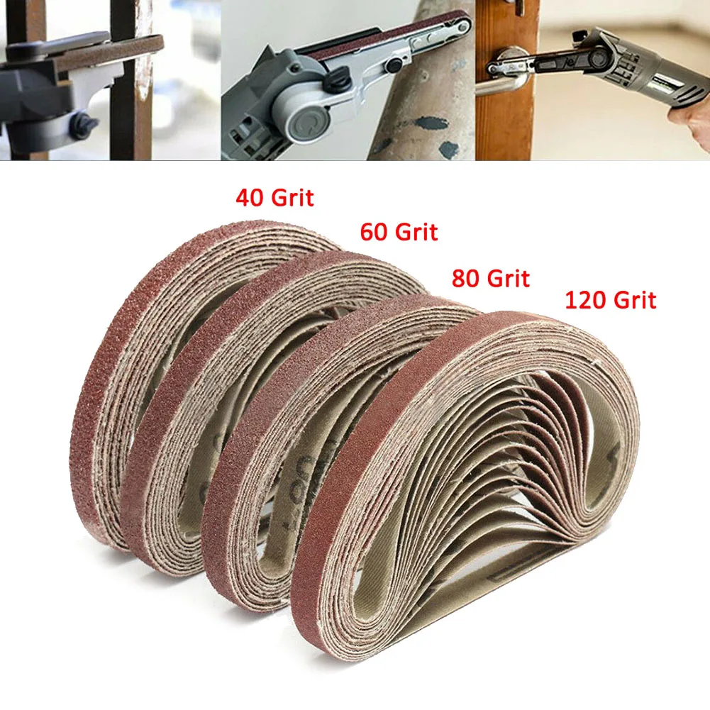 50pcs 330mm X 10mm Sanding Belt Power Finger File Sander Abrasive Belts For Wood Furniture Metal Non-metal Grinding | Инструменты