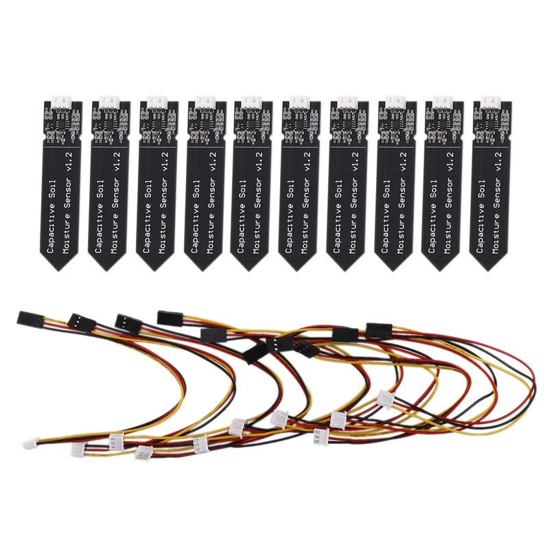 10 шт. емкостный модуль датчика влажности почвы Коррозионностойкий широкий