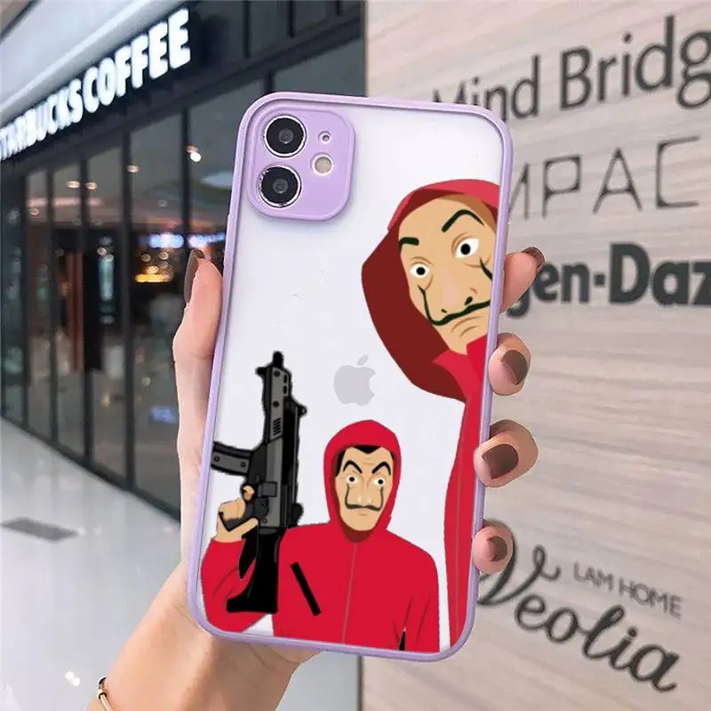 

Spain TV Paper Home Phone Cases Matte For iPhone 12 Mini 11 Pro XR XS Max 7 8 Plus X Hard PC Back Cover