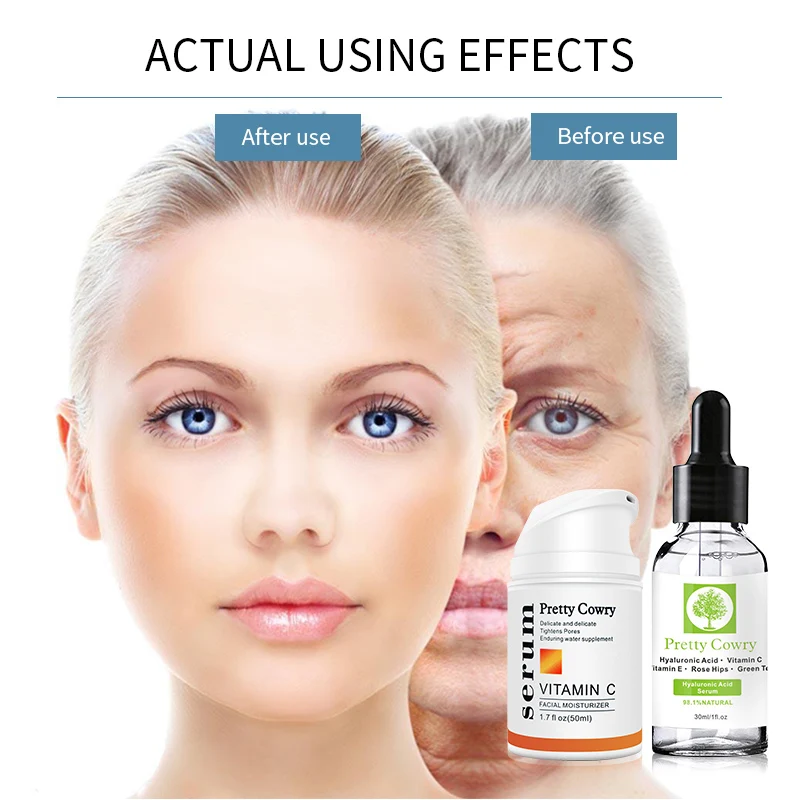 Красивый Cowry набор для ухода за кожей Увлажняющий Осветляющий анти возрасное