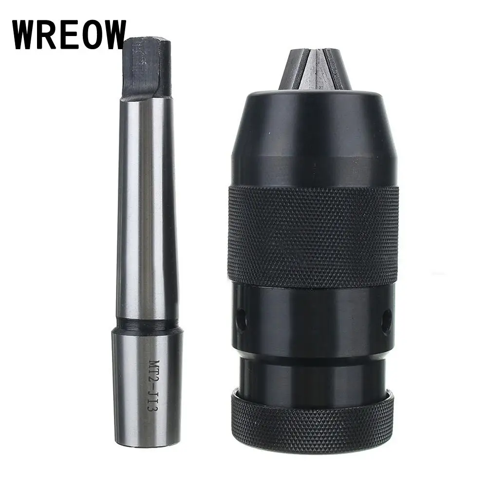 

Precision Self-tightening Keyless Lathe Drill Chuck MT2-B16 1-16mm Shank Drill Chuck Heavy Duty Taper Arbor CNC Milling Tools